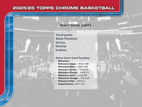 2025 - 26 Topps Chrome Basketball Mega Box - underpaidcollectibles