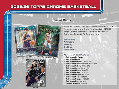 2025 - 26 Topps Chrome Basketball Mega Box - underpaidcollectibles