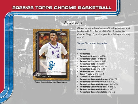 2025 - 26 Topps Chrome Basketball Mega Box - underpaidcollectibles