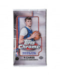 2025 - 26 Topps Chrome Basketball NBA Hobby Pack - underpaidcollectibles