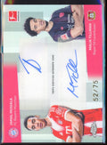 2025 - 26 Topps Chrome Bundesliga Jamal Musiala / Malik Tillman Dual Auto /75 - underpaidcollectibles