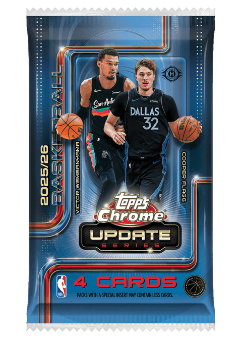 2025-26 Topps Chrome NBA Update Series Hobby Pack - underpaidcollectibles