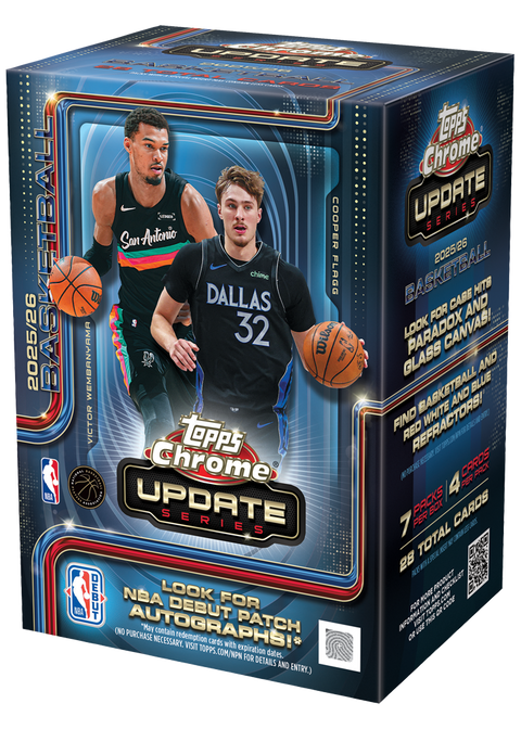 2025-26 Topps Chrome NBA Update Series Value Blaster Box - underpaidcollectibles