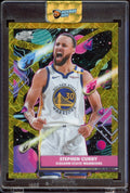 2025 - 26 Topps Cosmic Chrome Basketball NBA Stephen Curry No. 18 Gold Interstellar Refractor /50 - underpaidcollectibles