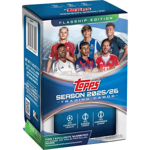 2025 - 26 Topps Flagship UEFA Club Competitions Soccer Value Blaster Box - underpaidcollectibles
