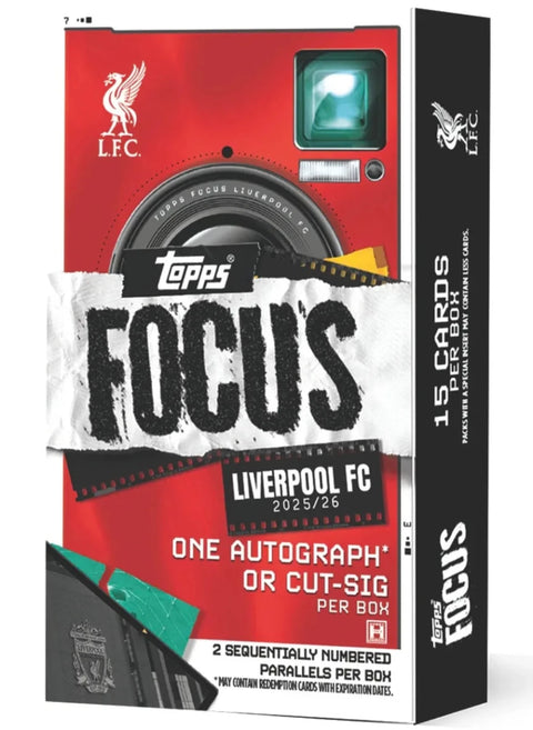2025 - 26 Topps Focus FC Liverpool Hobby Box - underpaidcollectibles