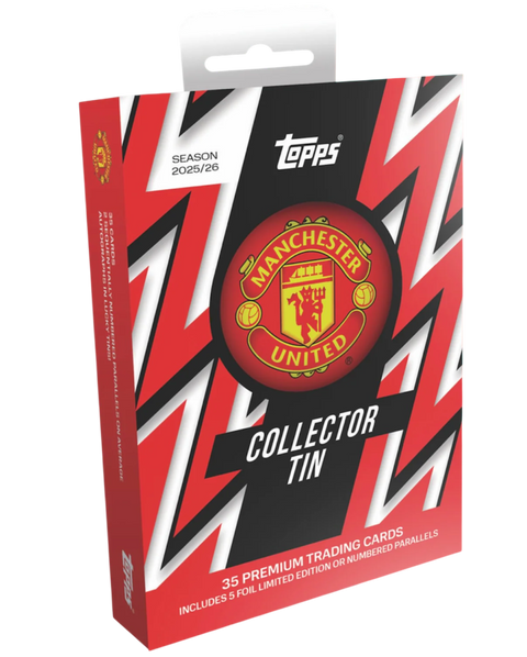 2025 - 26 Topps Manchester United Collectors Tin - underpaidcollectibles