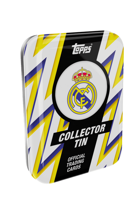 2025 - 26 Topps Real Madrid FC Collector Tin - underpaidcollectibles