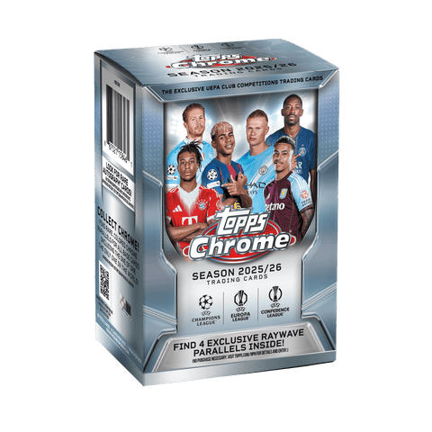 2025 - 26 Topps Soccer Chrome UCC UEFA Club Competitions Value Box - underpaidcollectibles