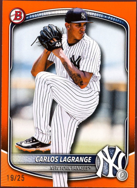 2025 Bowman Baseball Carlos Lagrange Orange BD-132 /25 - underpaidcollectibles