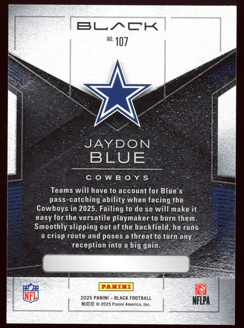 2025 Panini Black Football Jaydon Blue Rookie /30 - underpaidcollectibles