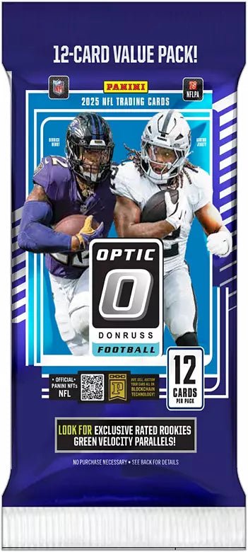 2025 Panini Donruss Optic Football NFL Value Pack (Fat Pack) - underpaidcollectibles
