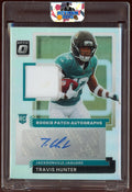 2025 Panini Donruss Optic Football Travis Hunter Rookie Patch Auto /35 RPA-THR - underpaidcollectibles