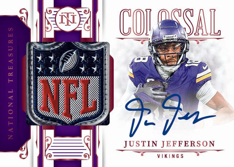 2025 Panini National Treasures Football Hobby Box - underpaidcollectibles