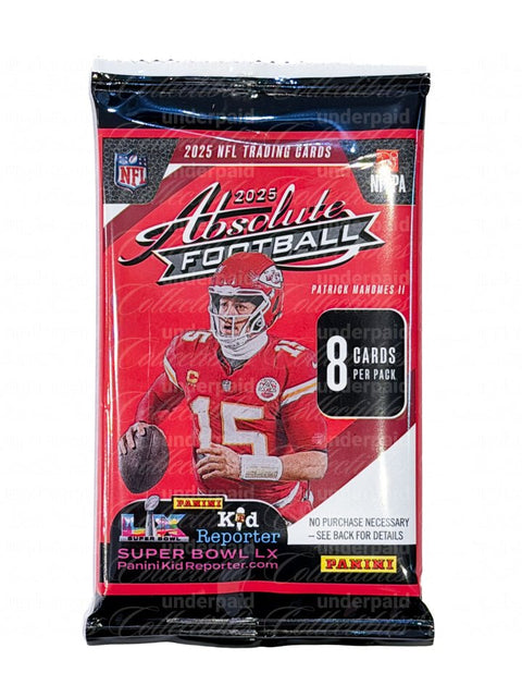 2025 Panini NFL Absolute Football Retail Pack - underpaidcollectibles
