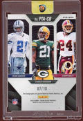 2025 Panini Prizm Black NFL Sanders / Woodson / Bailey Triple Auto PTA - CB Gold /10 - underpaidcollectibles