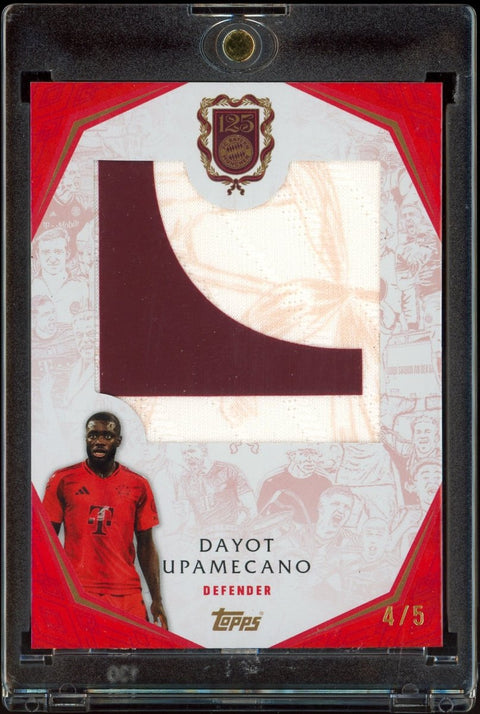 2025 Topps Bayern Forever Dayot Upamecano Relic /5 - underpaidcollectibles