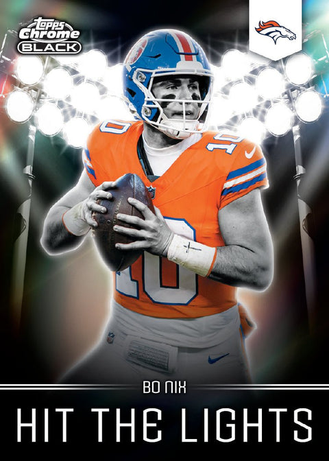 2025 Topps Chrome Black Football Hobby Box - underpaidcollectibles