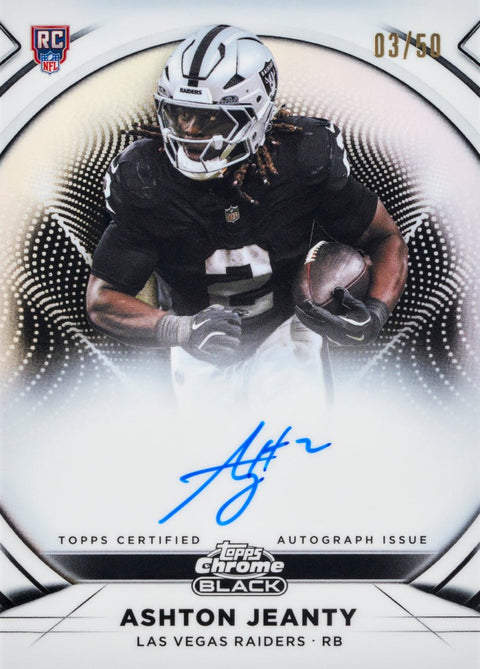2025 Topps Chrome Black Football Hobby Box - underpaidcollectibles