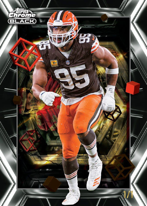 2025 Topps Chrome Black Football Hobby Box - underpaidcollectibles