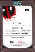 2025 Topps Chrome Deadpool Psylocke Art Card Case Hit - underpaidcollectibles