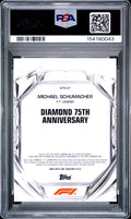 2025 Topps Chrome Formula 1 Diamond 75th Anniv. Michael Schumacher D75-47 PSA 10 - underpaidcollectibles
