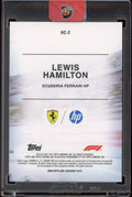 2025 Topps Chrome Formula 1 Lewis Hamilton Helmet Collection HC - 2 Teal /199 - underpaidcollectibles