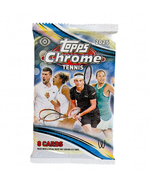 2025 Topps Chrome Tennis Hobby Pack - underpaidcollectibles