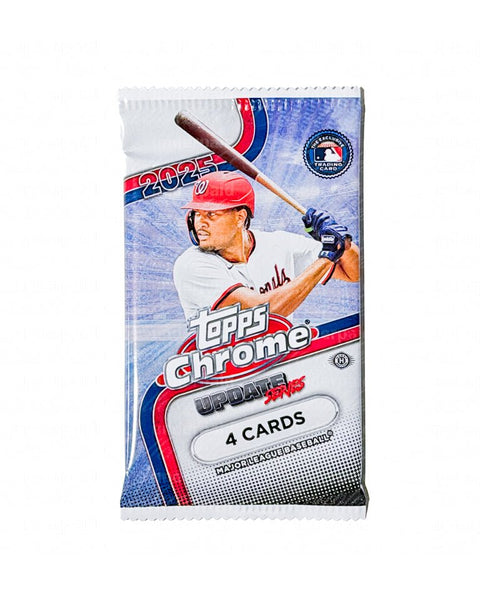 2025 Topps Chrome Update Series Baseball Hobby Pack - underpaidcollectibles
