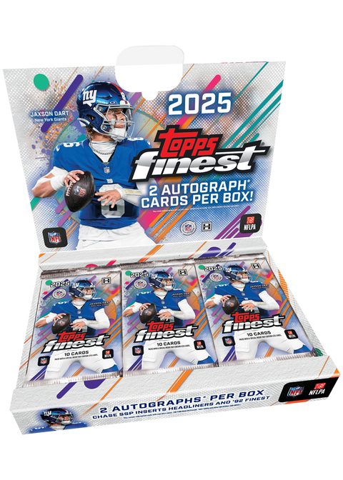 2025 Topps Finest Football Hobby Box - underpaidcollectibles