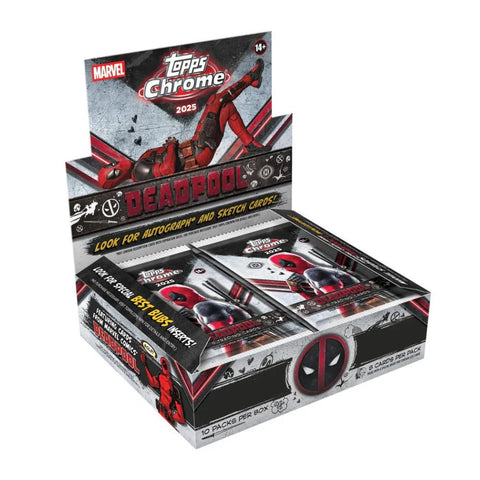 2025 Topps Marvel Deadpool Chrome Hobby Box - underpaidcollectibles