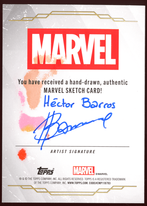 2025 Topps Marvel Sketch Card: Bishop X-Men (Hector Barros) 1/1 - underpaidcollectibles
