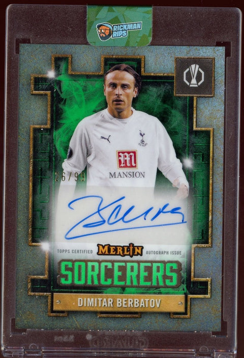 2025 Topps Merlin Dimitar Berbatov Tottenham Autograph /99 - underpaidcollectibles