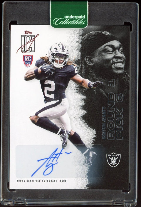2025 Topps Signature Class NFL Ashton Jeanty Rookie Auto Raiders - underpaidcollectibles