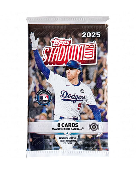 2025 Topps Stadium Club Baseball Hobby Pack - underpaidcollectibles