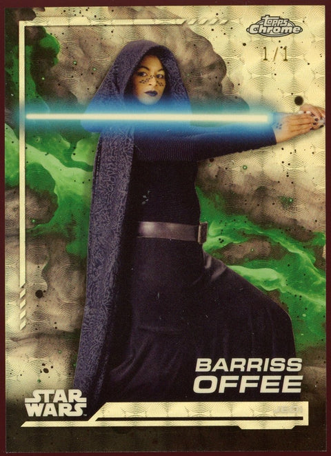 2025 Topps Star Wars Chrome Barriss Offee 144 Superfractor 1/1 - underpaidcollectibles