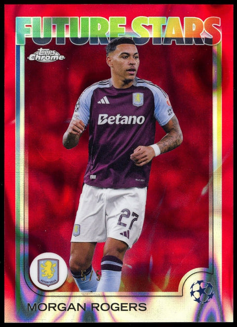 2025/26 Topps Chrome UCC Morgan Rogers Future Stars /5 - underpaidcollectibles