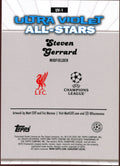 2025/26 Topps Chrome UCC Steven Gerrard Ultra Violet Green /99 - underpaidcollectibles
