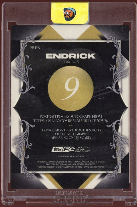 2025/26 Topps Los Blancos Endrick Autograph PP-EN Gold /50 - underpaidcollectibles