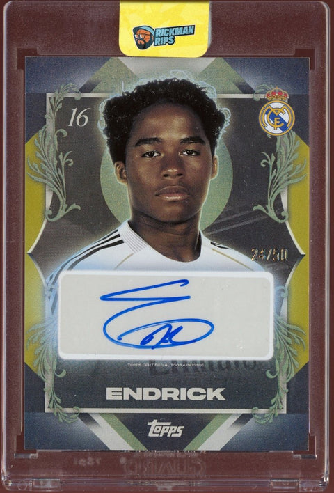 2025/26 Topps Los Blancos Endrick Autograph PP-EN Gold /50 - underpaidcollectibles