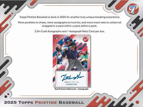 2025 Topps Pristine Baseball Hobby Box