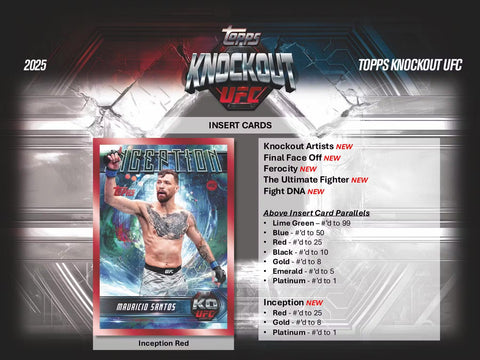 2025 Topps Knockout UFC Hobby Box
