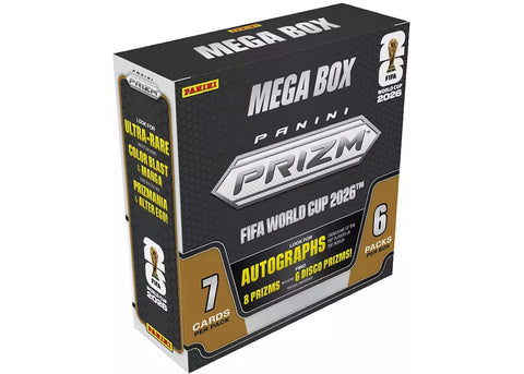 2026 Panini Prizm FIFA World Cup Fußball Soccer Mega Box