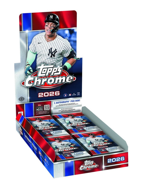 2026 Topps Chrome Baseball Hobby Box - underpaidcollectibles
