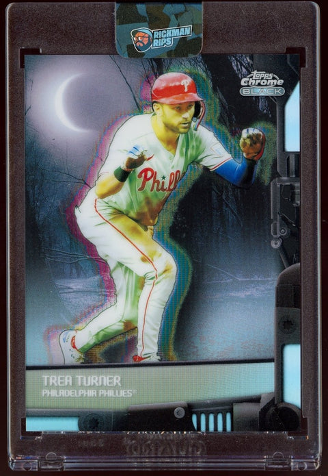 2026 Topps Chrome Black MLB Trea Turner Phillies Nocturnal - underpaidcollectibles