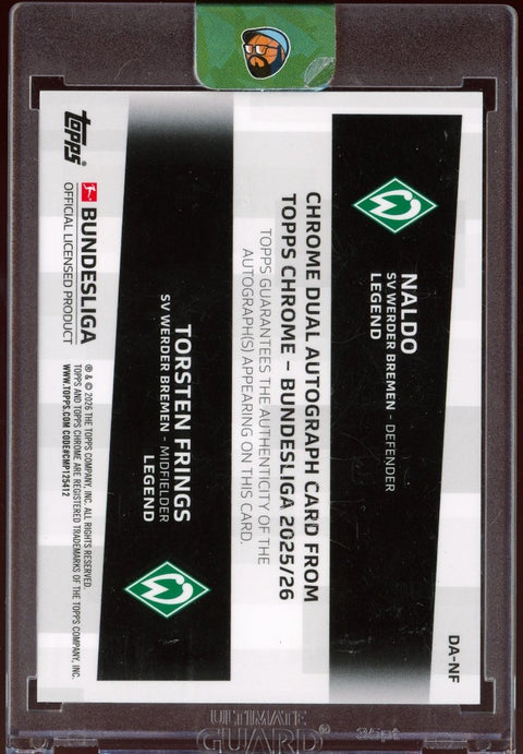 2026 Topps Chrome Bundesliga Naldo & Torsten Frings Dual Auto Gold /50 - underpaidcollectibles