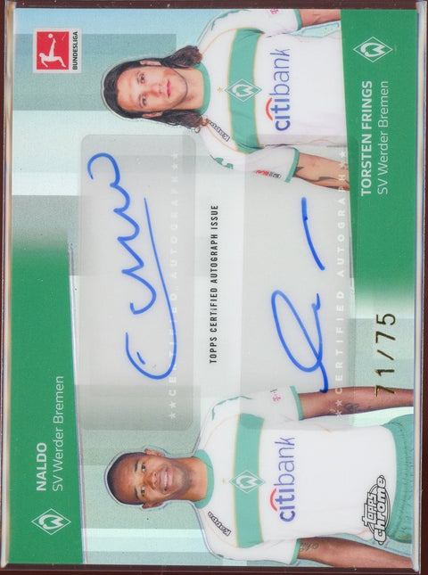 2026 Topps Chrome Bundesliga Naldo / Torsten Frings Dual Auto Werder Bremen /75 - underpaidcollectibles
