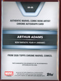 2026 Topps Chrome Marvel Comics Wolverine Arthur Adams Artist Signature Black /10 - underpaidcollectibles
