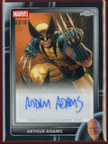2026 Topps Chrome Marvel Comics Wolverine Arthur Adams Artist Signature Black /10 - underpaidcollectibles