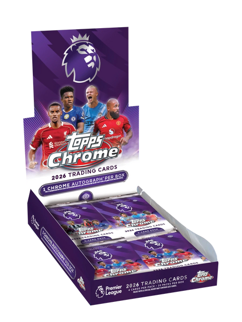 2026 Topps Chrome Premier League EPL Soccer Hobby Box - underpaidcollectibles